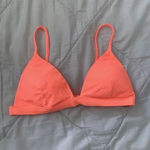 ORANGE TRIANGLE BIKINI TOP